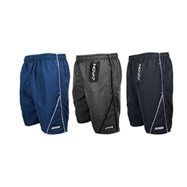 Imagem de Kit 7 Shorts Bermudas Tactel Masculino Elástico Cordão 3 Bolsos Viés Listra Revenda Fábrica Academia Tamanho:G;Cor:Color