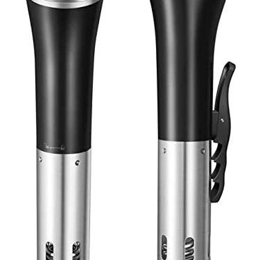 Imagem de Wancle Máquina Sous Vide Sous Vide Fogão de Precisão 1100W Fogão Sous Vide IPX7 Impermeável Circulador de Imersão com Função de Reserva Fácil de Armazenar (Preto)