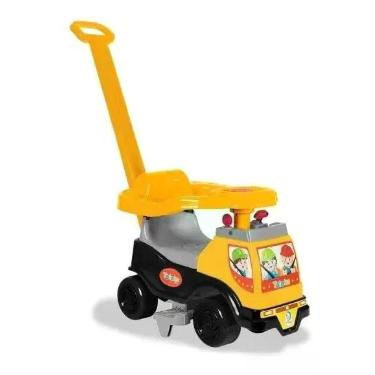 Imagem de Totoka Infantil Motoca Com Haste De Empurrar Amarelo 6009 - Cardoso To