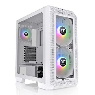 Imagem de Thermaltake View 300 MX TG ARGB Motherboard Sync E-ATX Mid Tower Computer Case com 2 x 200 mm frontal e ventilador ARGB traseiro de 1 x 120 mm, painel frontal de tela e vidro temperado intercambiável,