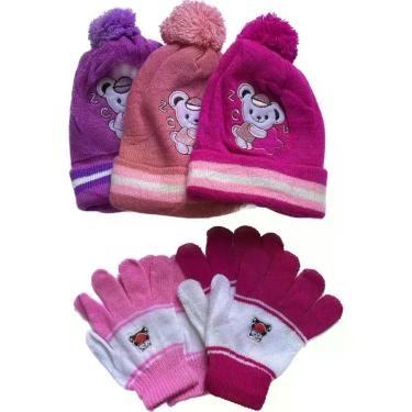 Imagem de Touca Gorro + Luva Infantil Imperdivel - oem, Kit 3 Touca + 3 Luva Men
