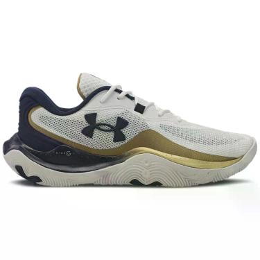 Imagem de Tênis de Basquete Under Armour Buzzer 2, Branco, 44