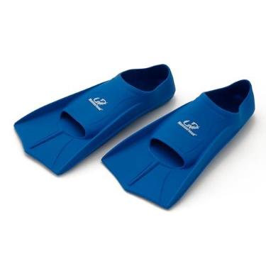 Imagem de Nadadeira de Silicone Training Fins, Hammerhead, Unissex, Azul Royal, Tam 41/42