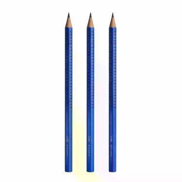 Imagem de Kit com 3 Lápis Faber-Castell Grip 2001 HB Nº2 Azul - Faber Castell