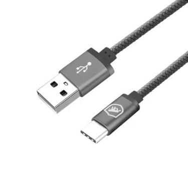 Imagem de Cabo Symetric - Cinza - Tipo C / Usb-a - 1,5m - Gshield