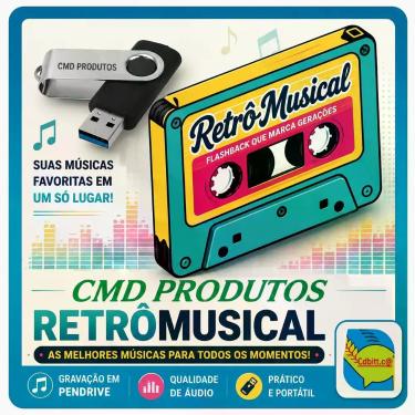 Imagem de Pen drive 8gb com Músicas = Flashback Internacional Anos 60's, 70's, 8