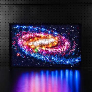 Imagem de LocoLee Kit de luz LED para Lego 31212 A galáxia Via Láctea (sem modelos apenas luz) conjunto de acessórios de iluminação criativa compatível com Lego The Milky Way Galaxy Set (versão padrão)