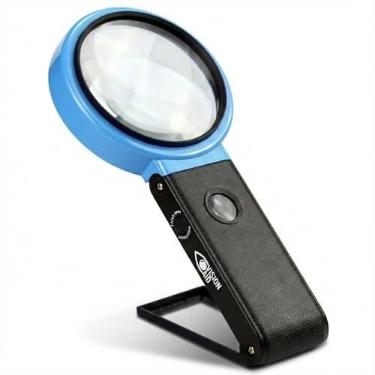 Imagem de VISION AID 30X Lupa mãos-livres com 21 luzes LED para moedas Joias Artesanato Hobby Lupa 40X Lupa portátil ou de mesa para idosos Lendo Relógio Reparação Solda Trabalho próximo