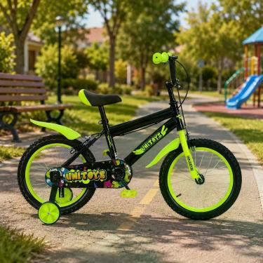 Imagem de Bicicleta Infantil Aro 16 Grafitti - Verde - UNITOYS