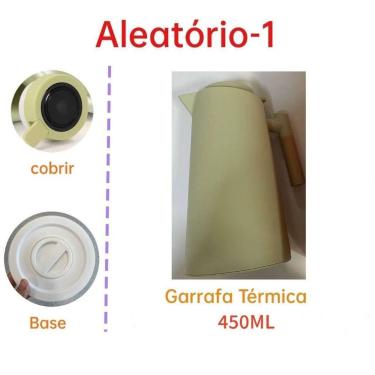 Imagem de Garrafa Térmica 1 Litro com Termômetro LED Cabo de Madeira - oem, Alea