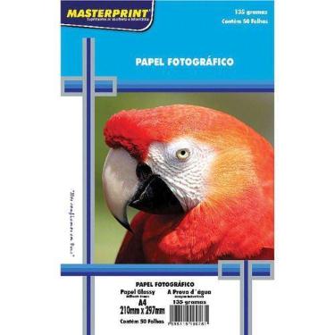 Imagem de 10 Pacotes de Papel Fotográfico 135g Glossy A4 p/ Inkjet - 500 Folhas 