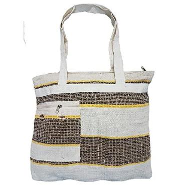 Imagem de Bolsa Feminina Nordestina Pano Algodão Confira (Amarelo)