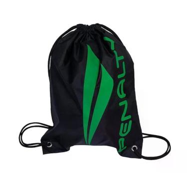 Imagem de Bolsa Mochila Sacola Penalty Gym Bag em Poliamida 15L 33x44cm Branco-preto Unissex