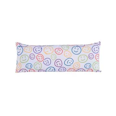 Imagem de Capa Para Travesseiro Fofuxão Colorê 1 Peça 1,46m X 46cm 100% Poliéster Com Zíper Cor:smile