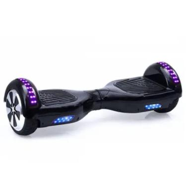 Imagem de Hoverboard Preto Skate Elétrico Com Estabilidade Segura Para Meninos E