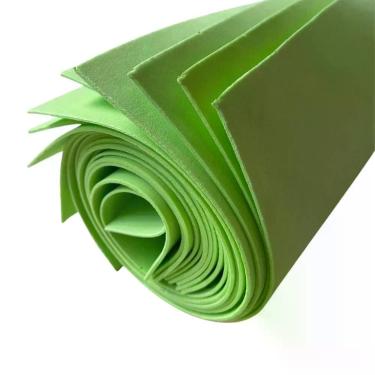 Imagem de Placa de EVA Dubflex 40cm X 60cm X 1 e 5mm Verde Claro Kit com 10 Folhas para Artesanato e Material Escolar OEM