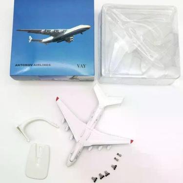 Imagem de Miniatura Avião de Metal Antonov AN225 20cm Coleção Aeronaves - oem, B