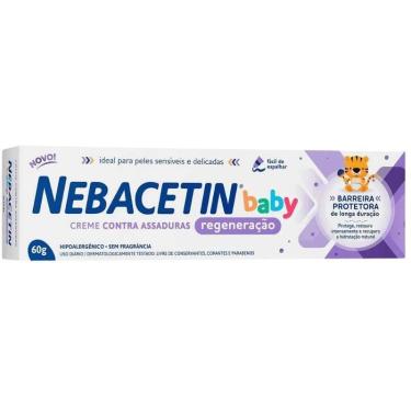 Imagem de Creme para Assaduras Nebacetin Baby Regeneração 60g - Hypera
