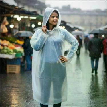 Imagem de 10 capas de chuva Colorida descartável - Capas De Chuva Protege, Branc