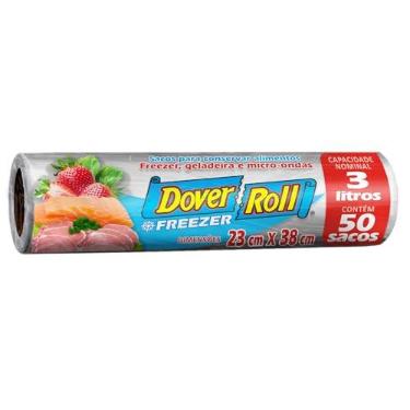 Imagem de Saco para Alimentos em Rolo Freezer-Roll, 3 Litros, 50 Sacos