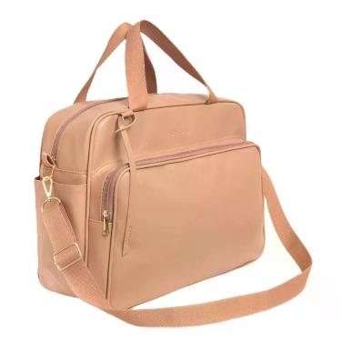 Imagem de Bolsa de Maternidade Dulini Life Bag PVC Premium Marrom Claro Fendi