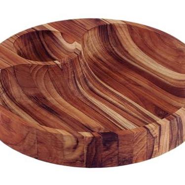 Imagem de Petisqueira Churrasco Tramontina Fundo Lateral Madeira Teca FSC com Acabamento em Óleo Mineral 31,5x31,5 cm