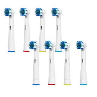 Imagem de Leeofty 8 peças de cabeça de escova de dentes elétrica compatível com escova de dentes elétrica, escova de substituição sensível para cuidados com as gengivas