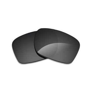 Imagem de Alphax Lentes de reposição Stealth pretas não polarizadas para óculos de sol Maui Jim Dragons Teeth MJ811