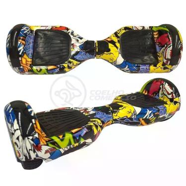 Imagem de Hoverboard Infantil Skate Elétrico Arte Urbana Led Grafite