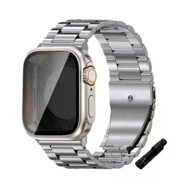 Imagem de Pulseira De Aço Inoxidável Para Apple Watch 45mm 41mm 40mm 44mm Bracel