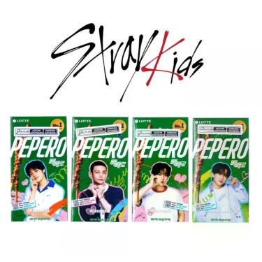 Imagem de Biscoito Pepero Almond 32 g Edição Especial Stray Kids - Lotte