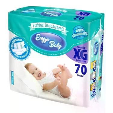 Imagem de Fralda Infantil Enzzo Baby Atacado Direto Da Fábrica XG Com 70 Unidade