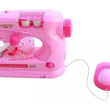 Imagem de Mini Máquina Costura de verdade (rosa claro) - Toys
