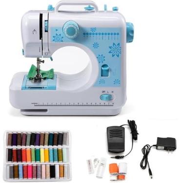 Imagem de BENEALL Mini Máquina De Costura Portátil Para Iniciantes E Adultos, Máquinas Elétricas Rápida Overlock (Azul Claro)