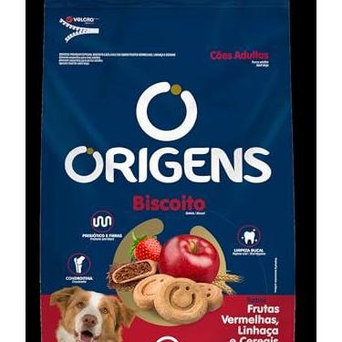 Imagem de Adimax Origens Biscoito Cães Adultos Frutas Vermelhas Linhaça E Cereais 400G