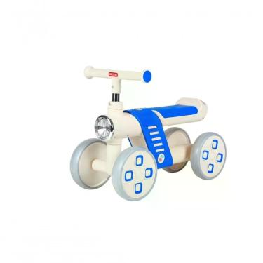Imagem de Mini Bike Infantil de Equilíbrio 4 Rodas com Farol Que Acende Azul para Criança de 10 Meses a 4 Anos