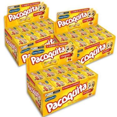 Imagem de Paçoca Quadrada Paçoquita Santa Helena Kit 3 Caixas 1kg, Santa Helena