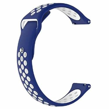 Imagem de MOUDOAUER Pulseira de relógio de 22 mm para pulseira de pulso de 17 cm a 20,5 cm, pulseira de substituição para relógio Huawei (WATCH GT/WATCH 2 Pro) acessórios de relógio