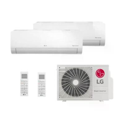 Imagem de Ar Condicionado Bi Split LG 18000 BTUs (HW 12K+12K) Quente e Frio Inverter 220V R32 Z2UW18GFB1.AWGZBR1