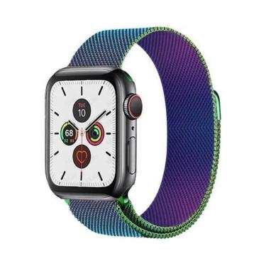 Imagem de Pulseira De Metal Milanese Loop De 44mm 40mm 45mm 41mm Para Apple Watc