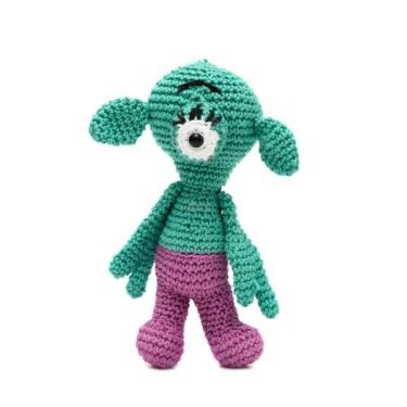 Imagem de Boneco alienígena em amigurumi