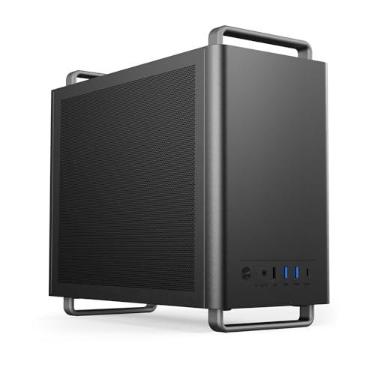 Imagem de SOEYi Gabinete U320 M-Atx/Itx, Micro Atx, De Mesa Portátil Com Alças, Suporte Para Gpu 310 Mm, Cooler Cpu 135 Mm E Fonte Alimentação Atx/Sfx (Preto)
