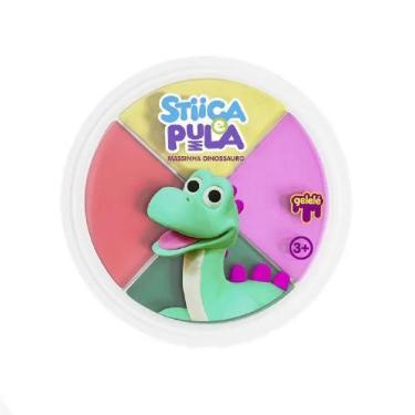 Imagem de Estica e Pula Massinha 20 Gramas Dinossauro - 3825 - GELELE