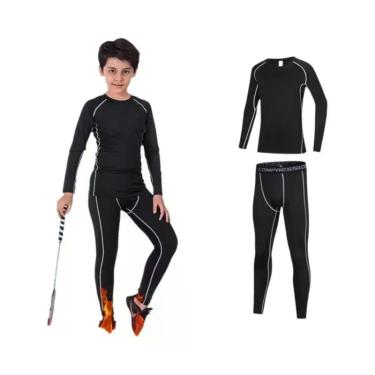 Imagem de Conjuntos De Roupas De Compressão Para Meninos, Roupas Esportivas Quen