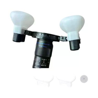 Imagem de Difusor De Flash Macro Dental Softbox 2 Peças De Silicone Luz Natural 