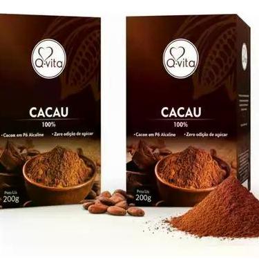 Imagem de Kit c/ 2und Cacau em Pó Zero Açúcar QVITA 200g - Q-VITA