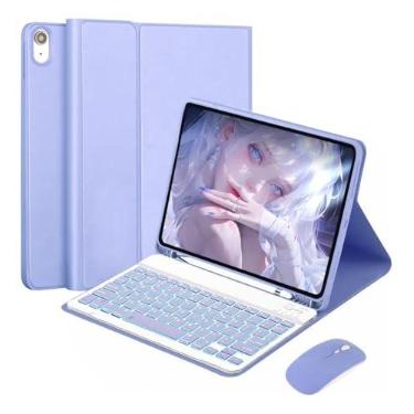 Imagem de Kit Capa para Samsung Tab S7 Fe/S8 Plus/S7 Plus: Capa para Tablet + Teclado Removível + Mouse