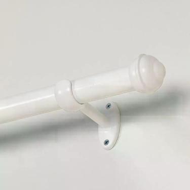 Imagem de Kit Varão De Cortina Pratiko 19mm x 2,50m Branco Bella Arte