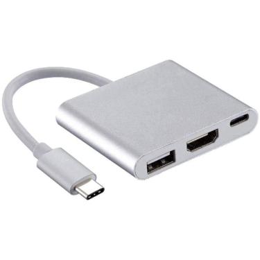 Imagem de Adaptador Hud Usb Type-C A Hdmi Usb Type-C Usb 3.0 Fêmea - FY