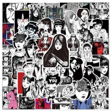 Imagem de Adesivos De Anime De Terror Tomie Junji Ito 10 30 50 Peças Para Skateb
